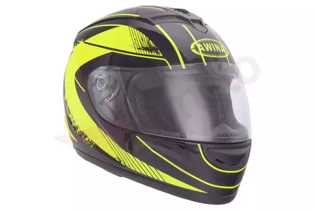 Awina casco integral moto TN-0700B-A1 negro verde fluo L-1