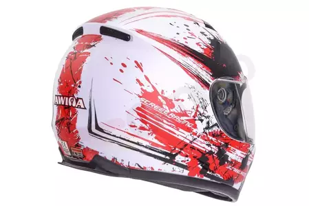 Motociklistička kaciga koja pokriva cijelo lice TN0700B-B2 Awina bijelo crvena L-4