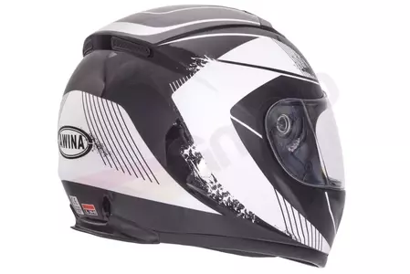 Motociklistička kaciga koja pokriva cijelo lice Awina TN-0700B-A3 bijela crna S-3