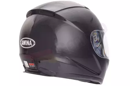 Motociklistička kaciga koja pokriva cijelo lice TN0700B-F1 Awina crna sjajna XL-3