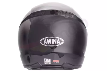Awina integreret motorcykelhjelm TN0700B-F1 blank sort XL-4