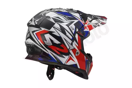 LS2 MX437 FAST STRONG W/BLUE RED S casco moto enduro-2