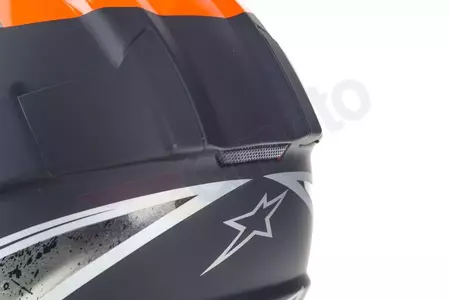 LS2 MX437 FAST CORE NEGRO NARANJA L casco moto enduro-8
