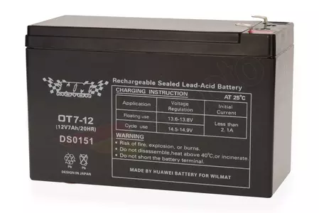 Batterie gel AGM 12V 7Ah OT7-12