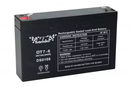 AGM 6V 7Ah gelbatteri OT7-6 - 121097