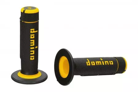 "Domino" kryžminis vairas juoda ir geltona spalvos uždarytas - A02041C4740A7-1