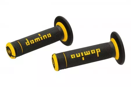 Domino Offroad X-treme черни/жълти затворени дръжки на волана-3