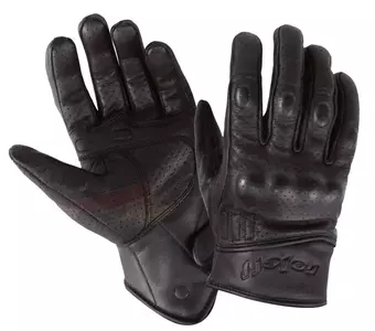 Roleff kožené krátké rukavice RO71 černé barvy velikost XL - RO71/XL