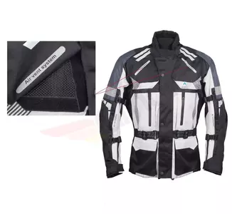 Roleff textiel lange jas RO775 (3in1) kleur zwart/wit maat 3XL-7