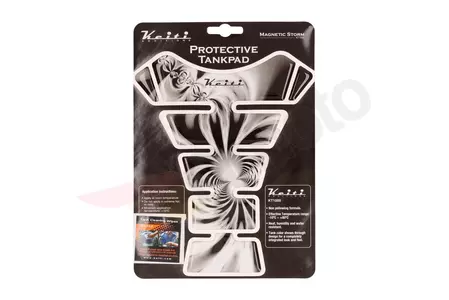Keiti Transparant Спирална сива черна подложка за резервоар-3