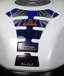Подложка за резервоар Keiti Honda синьо бяло-2