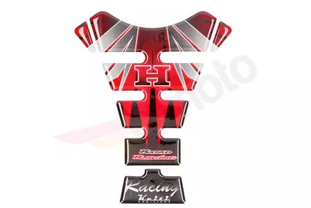 Plaque de réservoir Keiti Honda rouge blanc-1