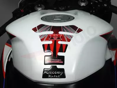 Подложка за резервоар Keiti Honda червено бяло-2