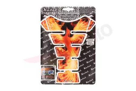Keiti Fire Phoenix žlto-červeno-čierna podložka pod nádrž-3