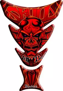 Máscara Keiti almofada do depósito preta vermelha-1