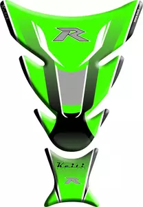 Keiti Kawasaki зелена черна подложка за резервоар-1