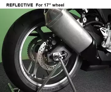 Adhesivos reflectantes para ruedas Keiti Blanco-3