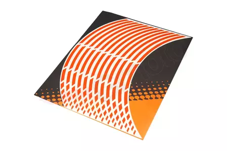 Светлоотразителни стикери за колела Keiti Orange-1