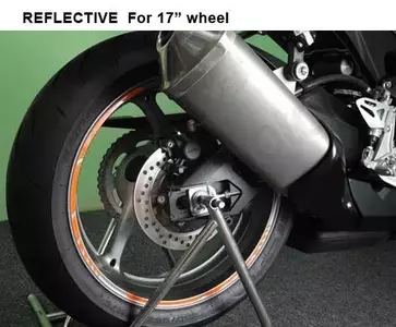 Adhesivos reflectantes para ruedas Keiti Naranja-3