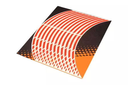 Keiti Fluo fényvisszaverő kerék matrica Narancs-1