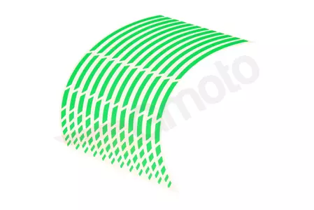 Keiti Fluo zöld fényvisszaverő kerék matrica-2