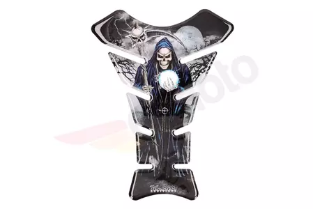 Almofada de depósito Keiti Electric Skeleton preta, azul e branca-1
