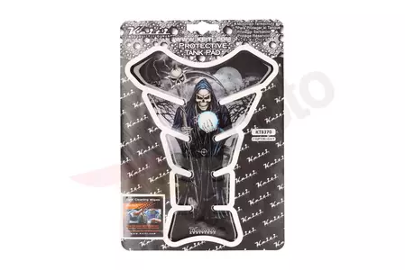 Keiti Electric Skeleton čierna, modrá a biela podložka pod nádrž-3