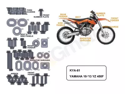Kit de șuruburi Keiti pentru Yamaha YZF 450 10-13-2