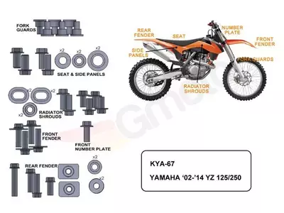 Zestaw śrub Keiti do Yamaha YZ 125/250 02-14-2