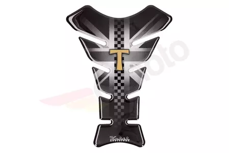Keiti Triumph sivo-črna blazinica za rezervoar-1