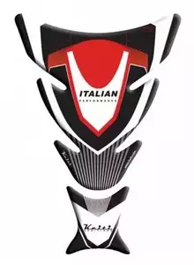 Keiti Ducati blazinica za rezervoar bela rdeča črna-1