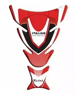Keiti Ducati blazinica za rezervoar bela rdeča črna-1