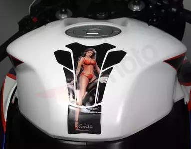 Keiti Beauty Tankpad Frau im Bikini grau schwarz-2