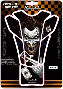 Подложка за резервоар Keiti Joker в черно и бяло-2