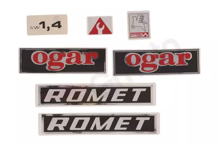 Stickerset oud type Romet Ogar 200 - 121906