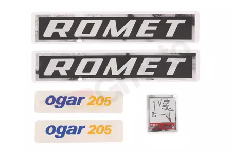 Stickerset oud type Romet Ogar 205 - 121907