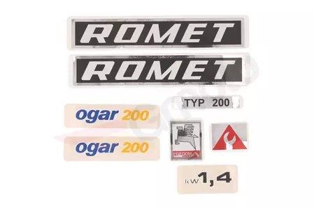 Aufklebersatz II Typ Romet Ogar 200 - 121909