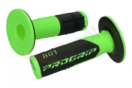 Progrip 801 Off Road grøn fluo sort bikomponent - PG801GRF/BK