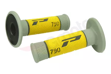 "Progrip 790 Off Road" juodai pilkai geltonos spalvos trijų komponentų irklai - PG790/10
