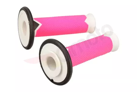 Gummigriffe Lenkergriffe Progrip 788 Off Road weiß pink fluo schwarz 3-teilig-3