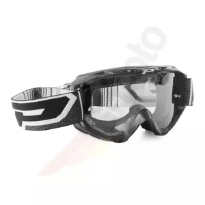 Progrip LS Riot 3450 karbonové brýle na motorku čiré sklo citlivé na světlo-1