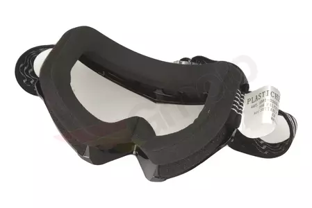 Motociklističke naočale Progrip 3301, crne, prozirna stakla-3