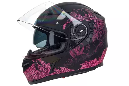 Kask motocyklowy integralny Lazer Bayamo Pretty Girl czarno różowy matowy M-1