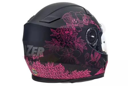 Casco integral de moto Lazer Bayamo Pretty Girl negro rosa mate M-7