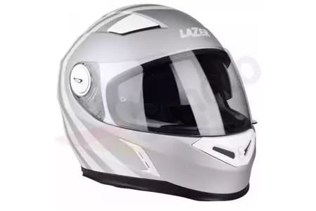 Lazer Bayamo Allstar casco integral moto plata blanco L-1