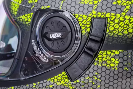 Lazer Bayamo Nanotech Integralios kaukės už motociklą juodoji fluоro mėn. 2XS-13