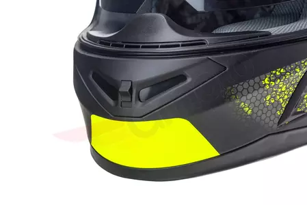 Lazer Bayamo Nanotech capacete integral de motociclista preto amarelo fluo mate L-10