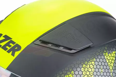Casco integral de moto Lazer Bayamo Nanotech negro fluo amarillo mate L-11