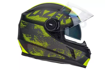Lazer Bayamo Nanotech capacete integral de motociclista preto amarelo fluo mate L-5
