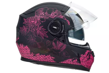 Lazer Bayamo Pretty Girl motociklistička kaciga s punim licem, crna, roza, mat, XS-5